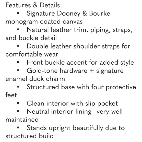 Dooney & Bourke Gray and Tan Signature Tote Small - Picture 12 of 12